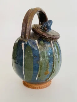 Théière en céramique artisanale, années 1980