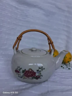 Théière en céramique chinoise vintage Chi Kiang Stoneware.