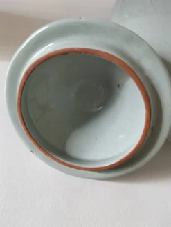 Théière en céramique émaillée céladon moucheté