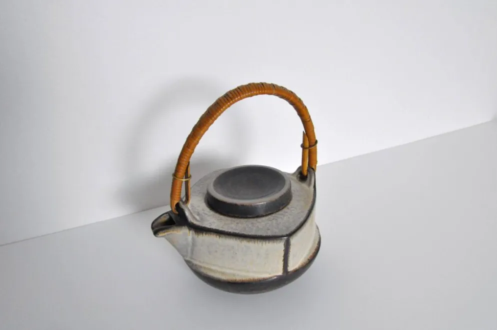 Théière en céramique émaillée Michael Andersen & Søn, Danemark années 1960