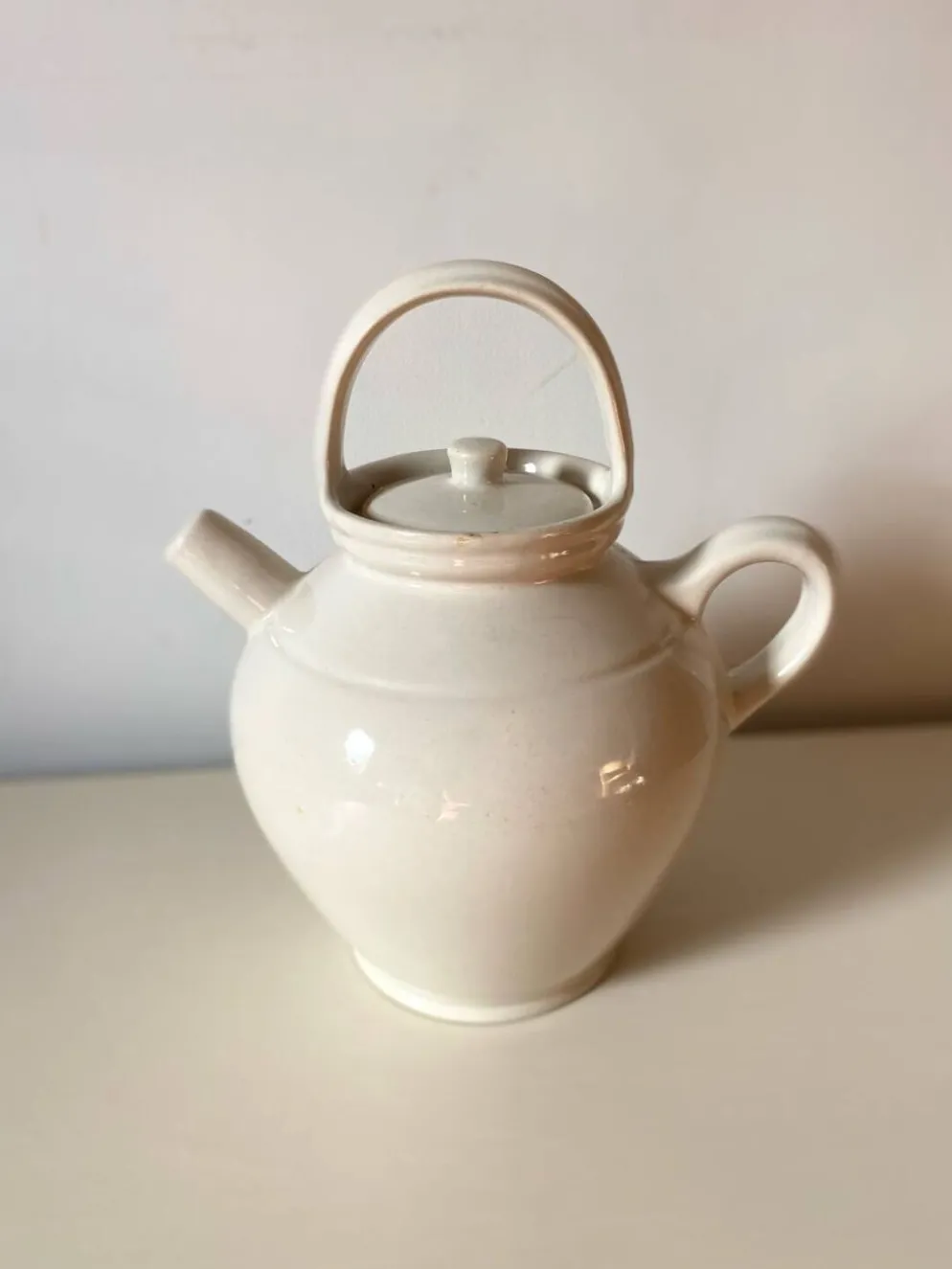 Théière en faïence ancienne Digoin