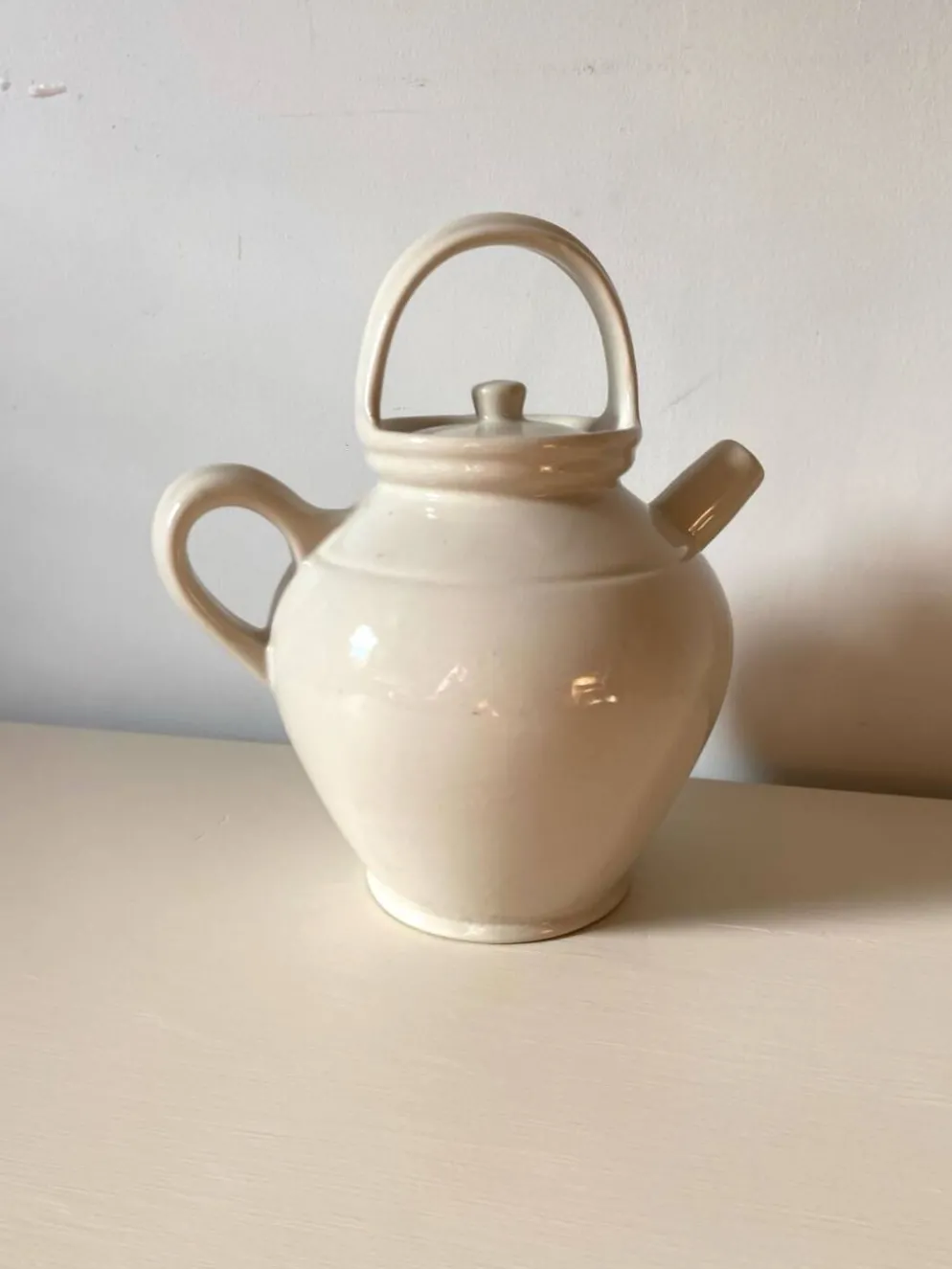 Théière en faïence ancienne Digoin