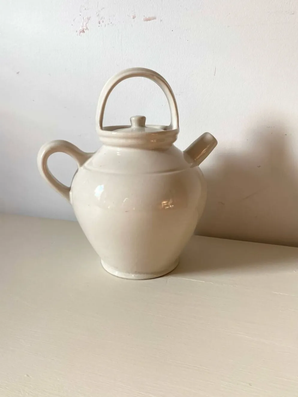Théière en faïence ancienne Digoin