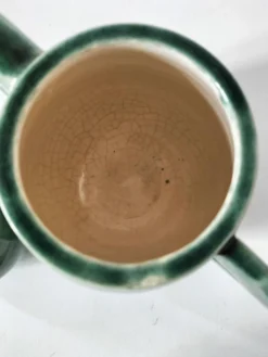 Théière en grès émaillé vert céladon – signée