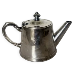 Théière en métal argenté potier vintage 240546