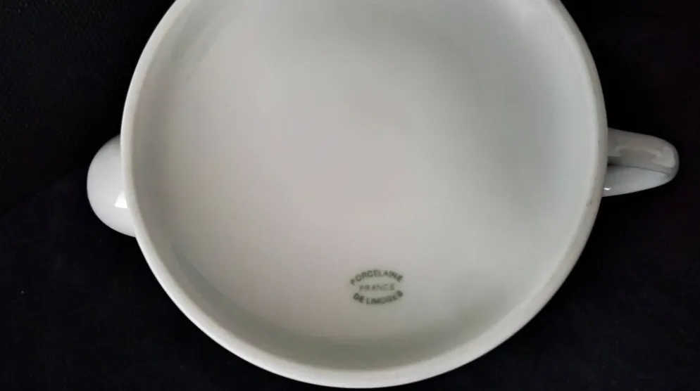 Théière en porcelaine de Limoges blanche 1 L