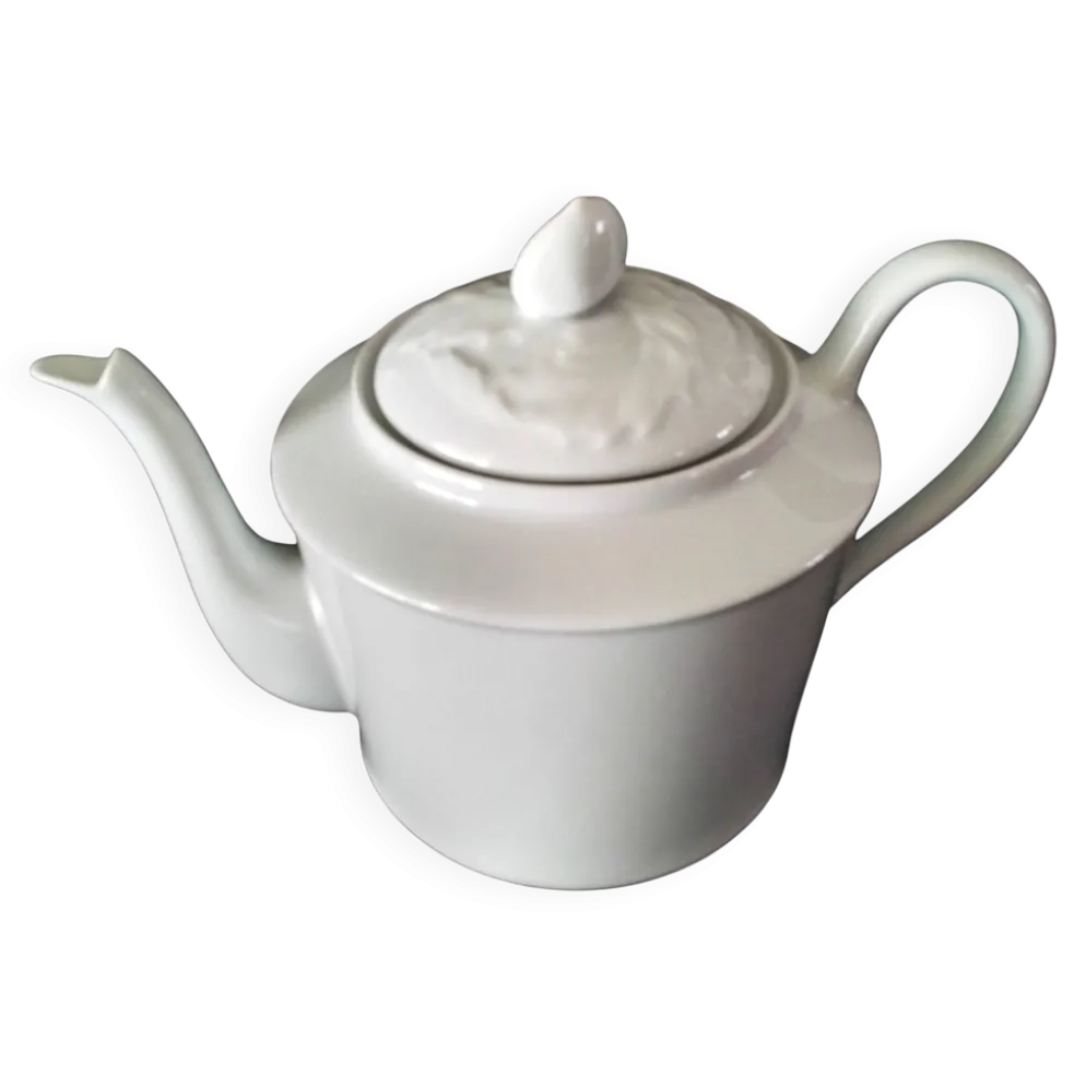 Théière en porcelaine de Limoges blanche 1 L