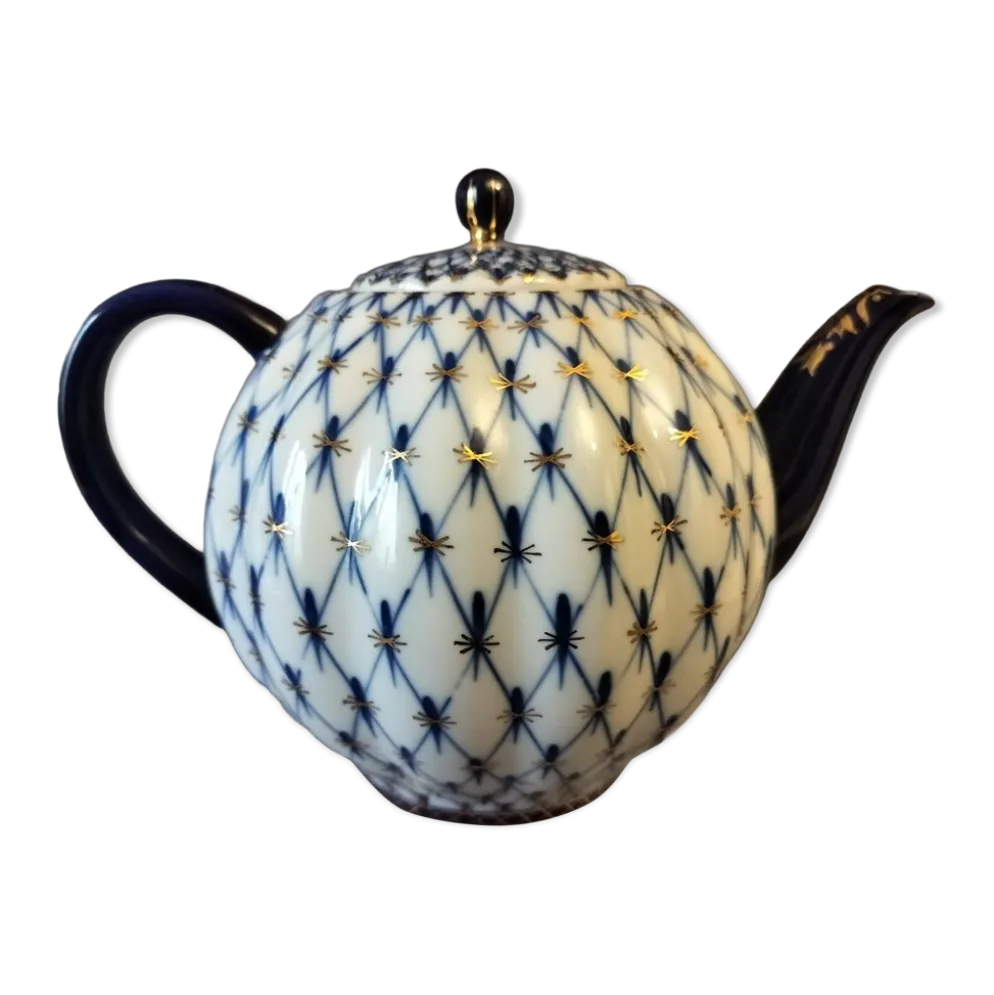 Théière en porcelaine Lomonosov, 1970-1986