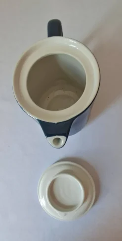 Théière et pot à lait, égoïste Sarreguemines, années 80
