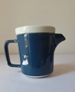 Théière et pot à lait, égoïste Sarreguemines, années 80