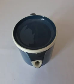 Théière et pot à lait, égoïste Sarreguemines, années 80