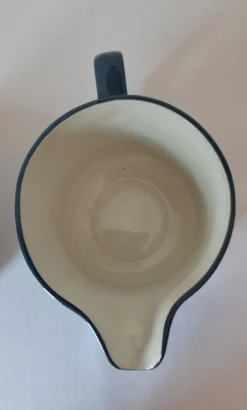 Théière et pot à lait, égoïste Sarreguemines, années 80