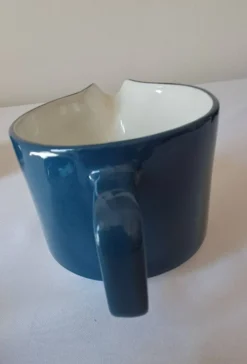 Théière et pot à lait, égoïste Sarreguemines, années 80