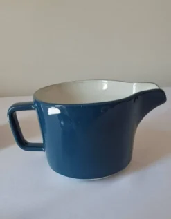 Théière et pot à lait, égoïste Sarreguemines, années 80