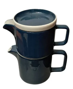 Théière et pot à lait, égoïste Sarreguemines, années 80