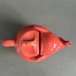 Théière éléphant grand modèle couleur corail
