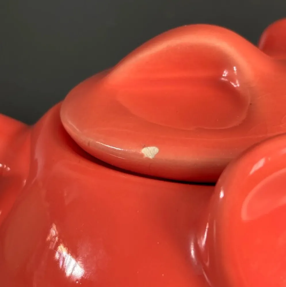 Théière éléphant grand modèle couleur corail