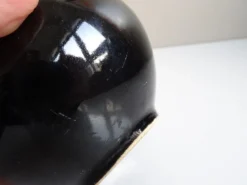 Théière noir et jaune années 1960