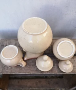 Théière, pot à lait et sucrier