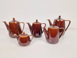 Théières en porcelaine de Villeroy & Boch, années 1960, ensemble de 5