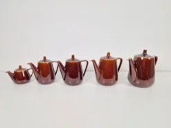 Théières en porcelaine de Villeroy & Boch, années 1960, ensemble de 5