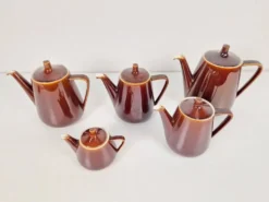 Théières en porcelaine de Villeroy & Boch, années 1960, ensemble de 5