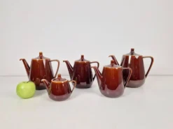 Théières en porcelaine de Villeroy & Boch, années 1960, ensemble de 5