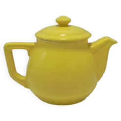 Théière vintage jaune