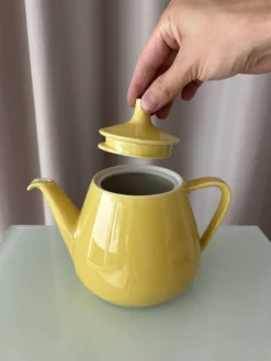 Théière vintage Villeroy & Boch jaune, Luxembourg
