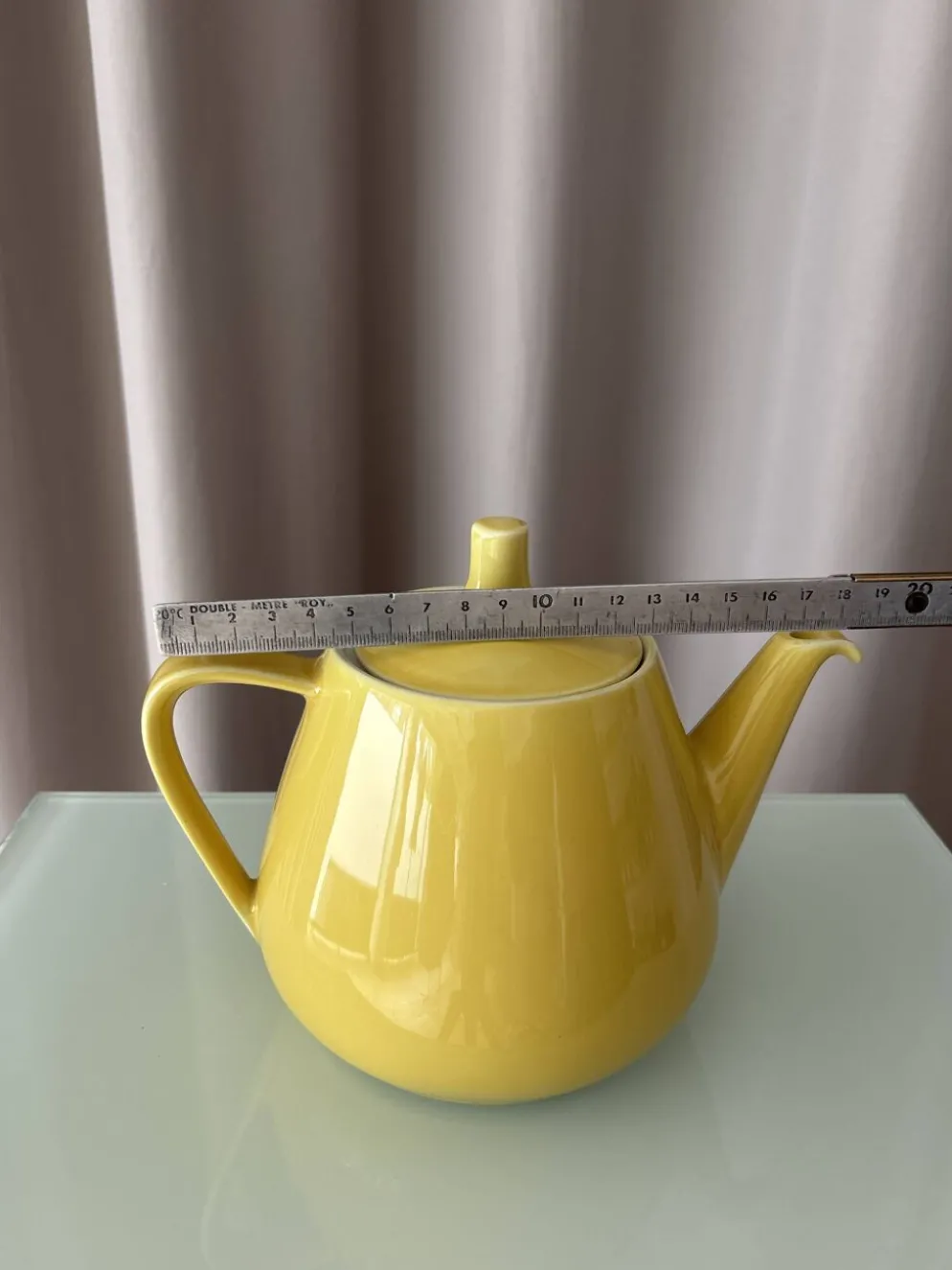 Théière vintage Villeroy & Boch jaune, Luxembourg