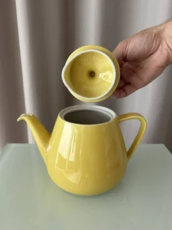 Théière vintage Villeroy & Boch jaune, Luxembourg