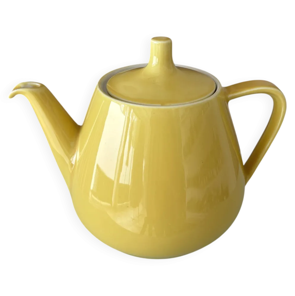 Théière vintage Villeroy & Boch jaune, Luxembourg