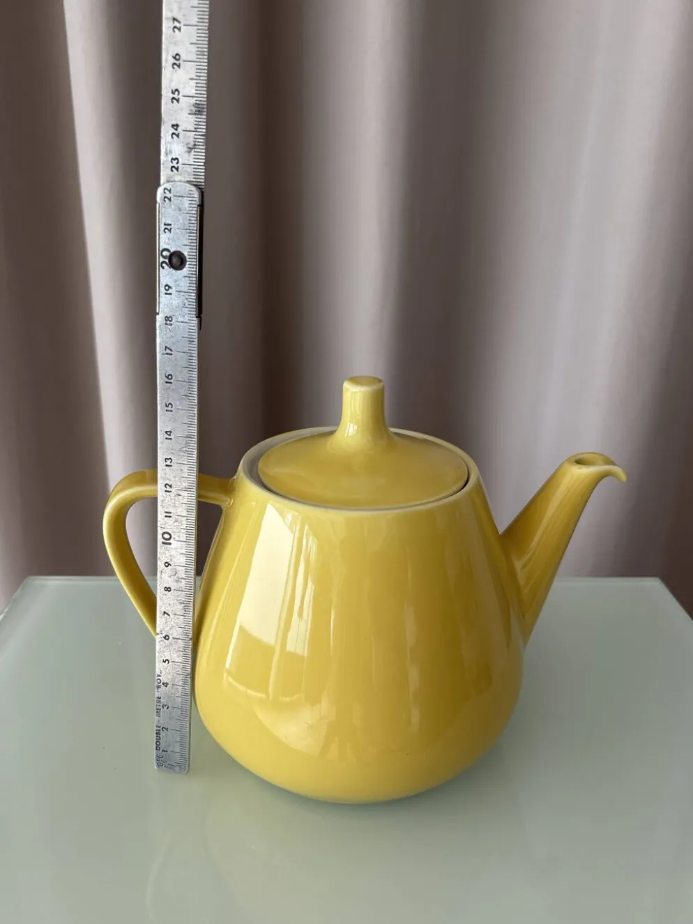 Théière vintage Villeroy & Boch jaune, Luxembourg