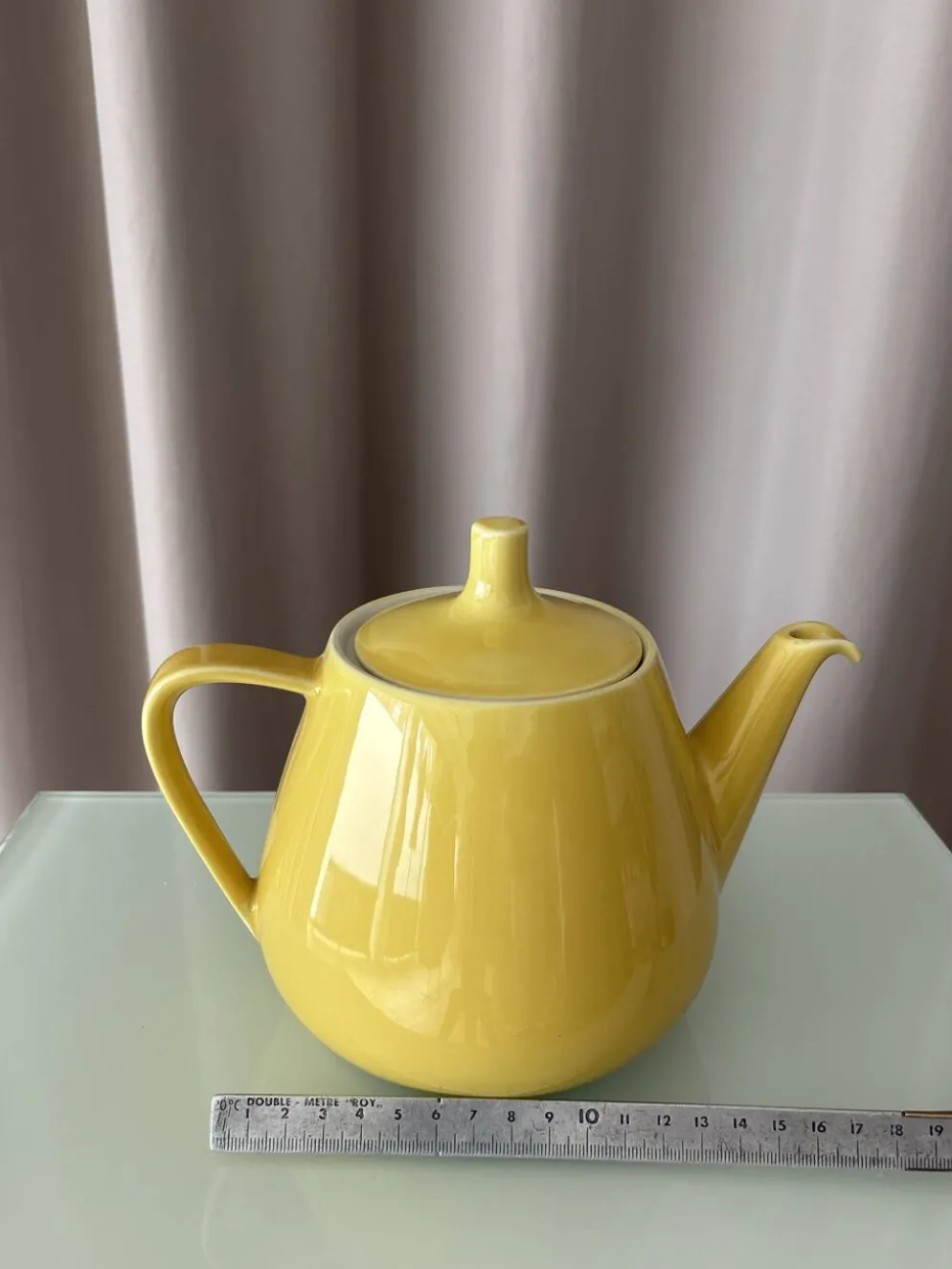 Théière vintage Villeroy & Boch jaune, Luxembourg