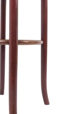 Thonet. Paire de guéridons à 2 plateaux en hêtre teinté. Années 1900.