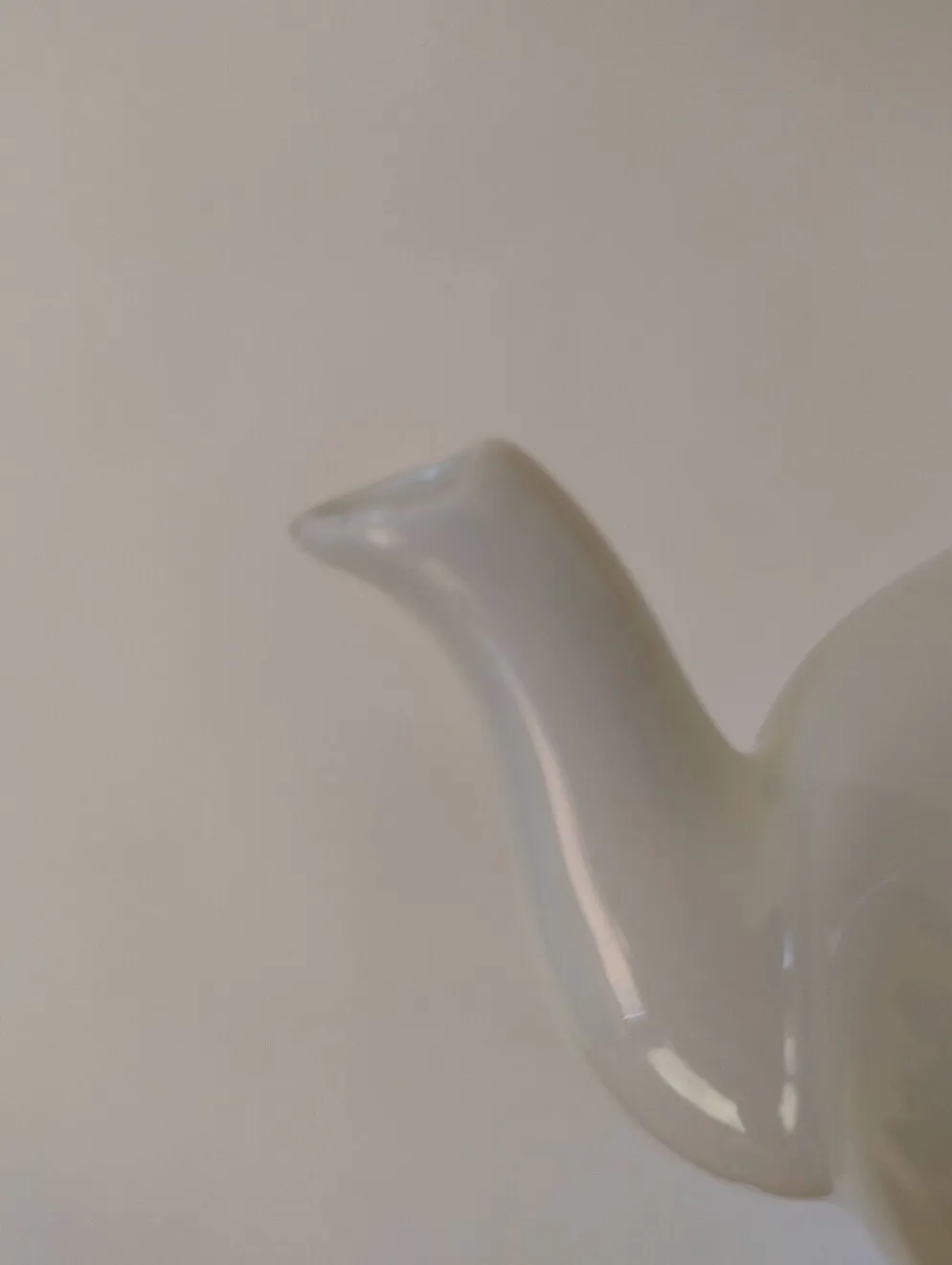 Tisanière cafetière vintage en porcelaine à feu de la Porcelaine d'Auteuil