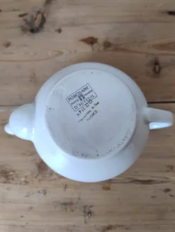 Tisanière cafetière vintage en porcelaine à feu de la Porcelaine d'Auteuil
