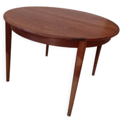 Titre : Table ronde vintage en Palissandre de Rio – MSE Møbler (Danemark,)