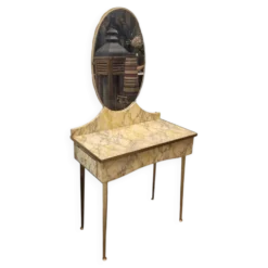 Tocador Art Déco, Pergamino, Mid-century, 50’s – Italia