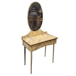 Tocador Art Déco, Pergamino, Mid-century, 50’s – Italia