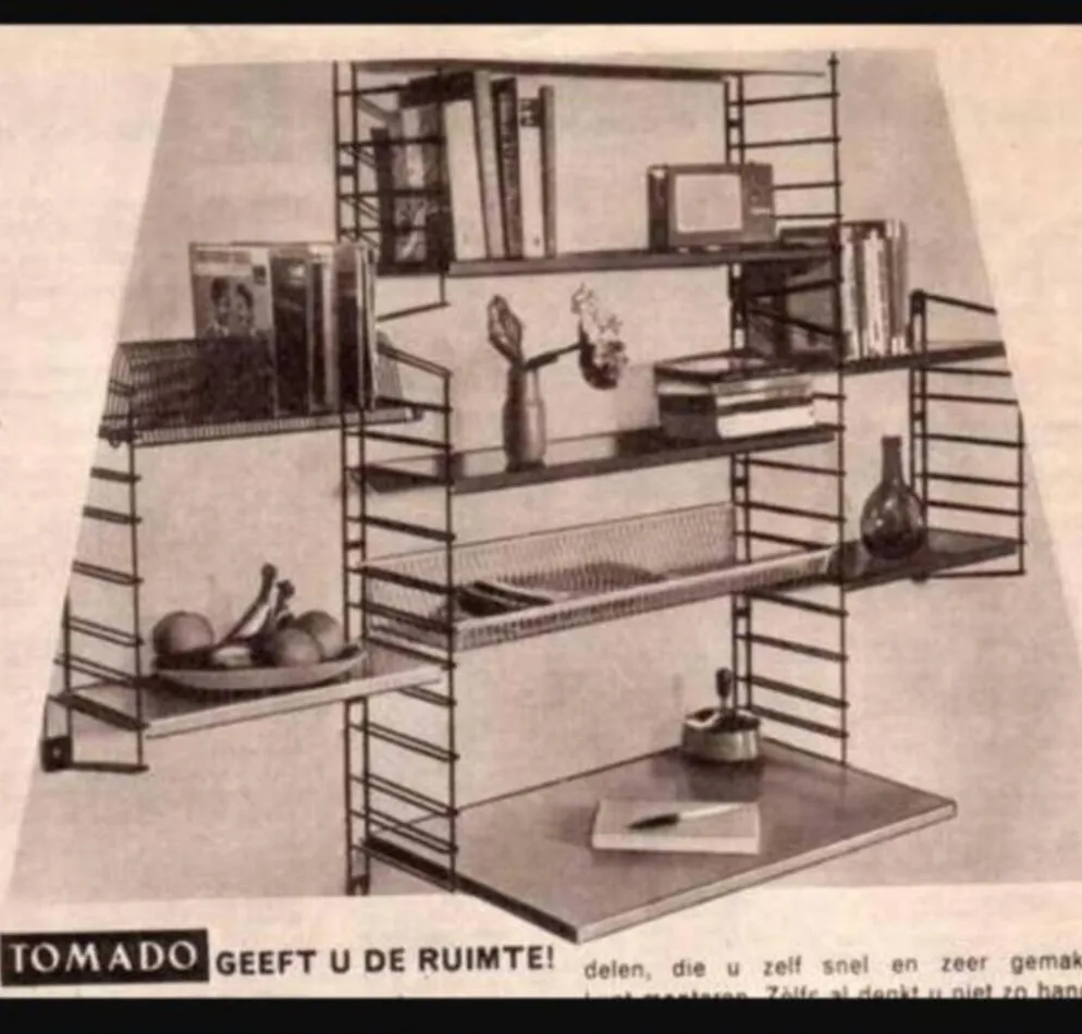Tomado Teak édition Originale étagère à poser 60'70'