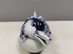 Tranquebar bonbonnière Duck, modèle 3043/1058, par Aluminia Danemark 1959