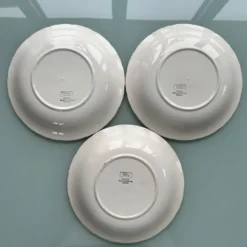 Trio d’assiettes palmes Digoin