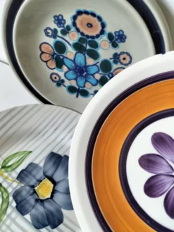 Trio d’assiettes vintage françaises – Gien, Lunéville & Digoin – Années 60/