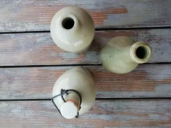 Trio de bouillottes en grès