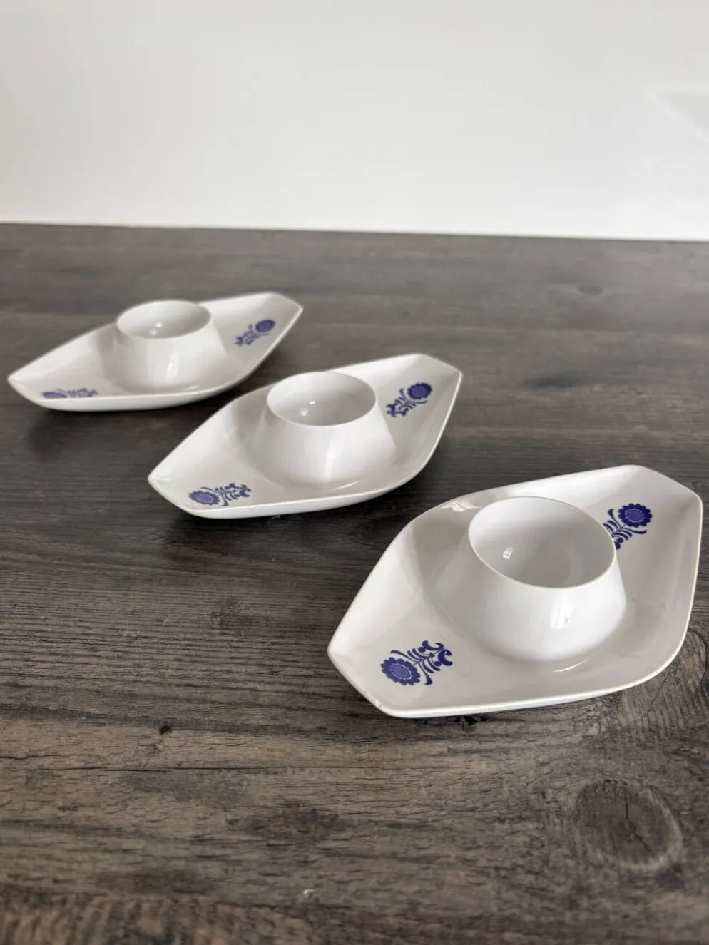 Trio de coquetiers vintage Kayser West Germany