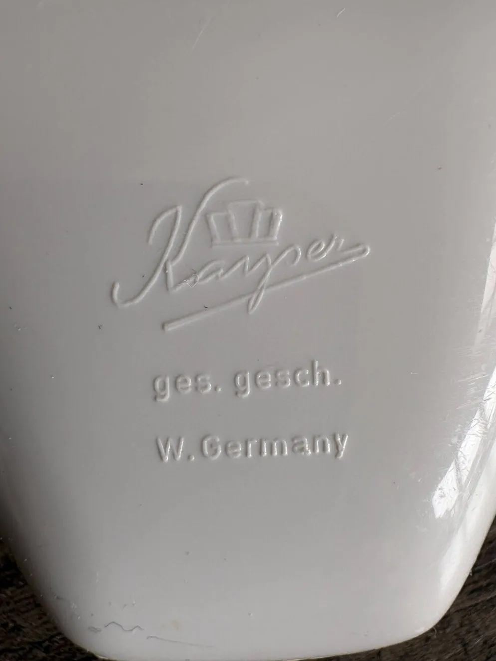 Trio de coquetiers vintage Kayser West Germany
