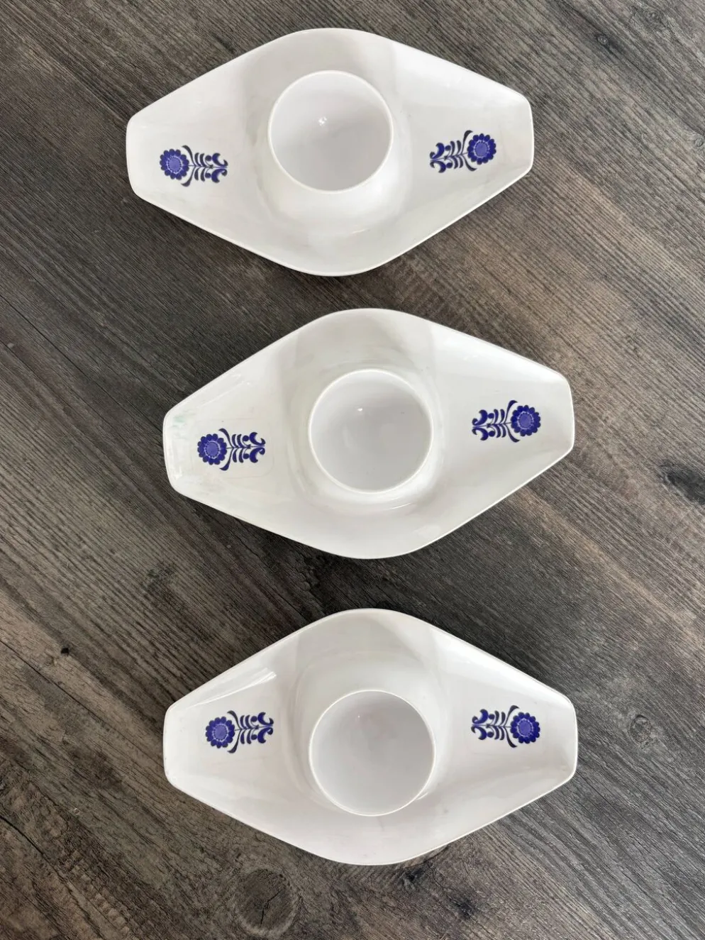 Trio de coquetiers vintage Kayser West Germany