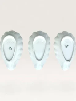 Trio de coupelles coquillage en porcelaine blanche Pillivuyt