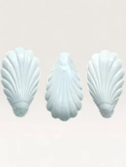 Trio de coupelles coquillage en porcelaine blanche Pillivuyt